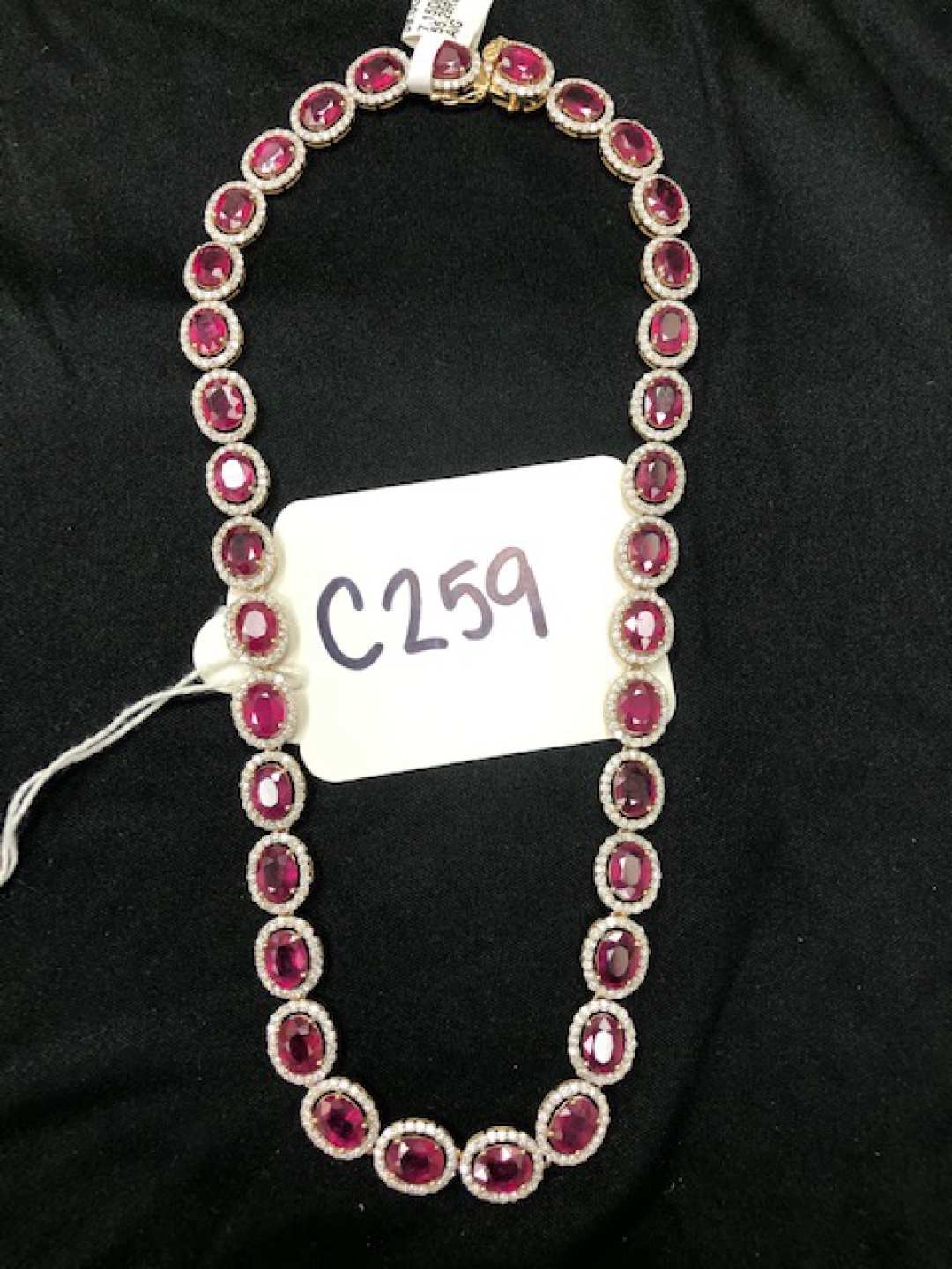 0th Image of a N/A 14K GOLD NECKLACE RUBY AND DIAMOND