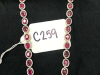 Image 1 of 1 of a N/A 14K GOLD NECKLACE RUBY AND DIAMOND