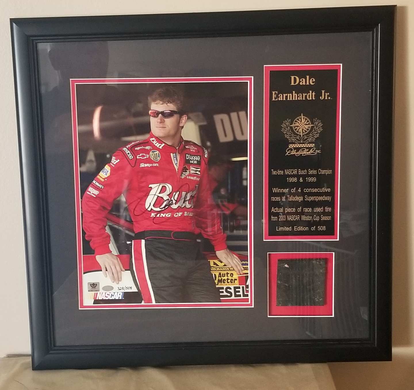 0th Image of a N/A DALE EARNHARDT, JR SIGNED FRAMED ART