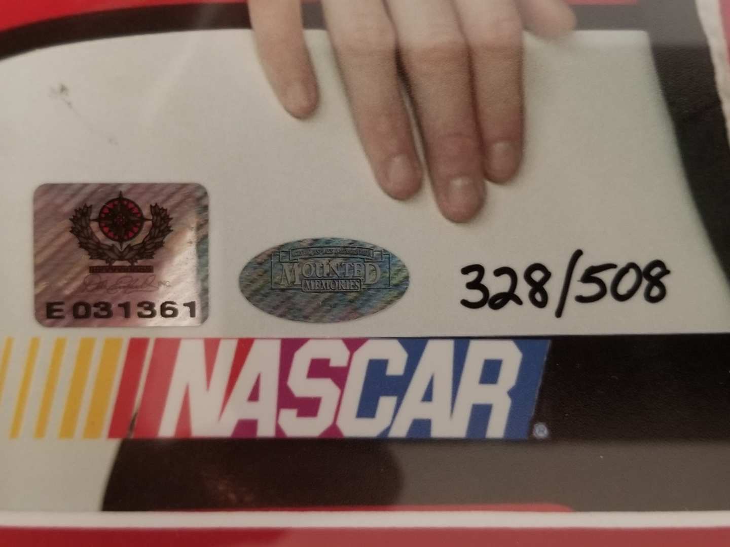 2nd Image of a N/A DALE EARNHARDT, JR SIGNED FRAMED ART