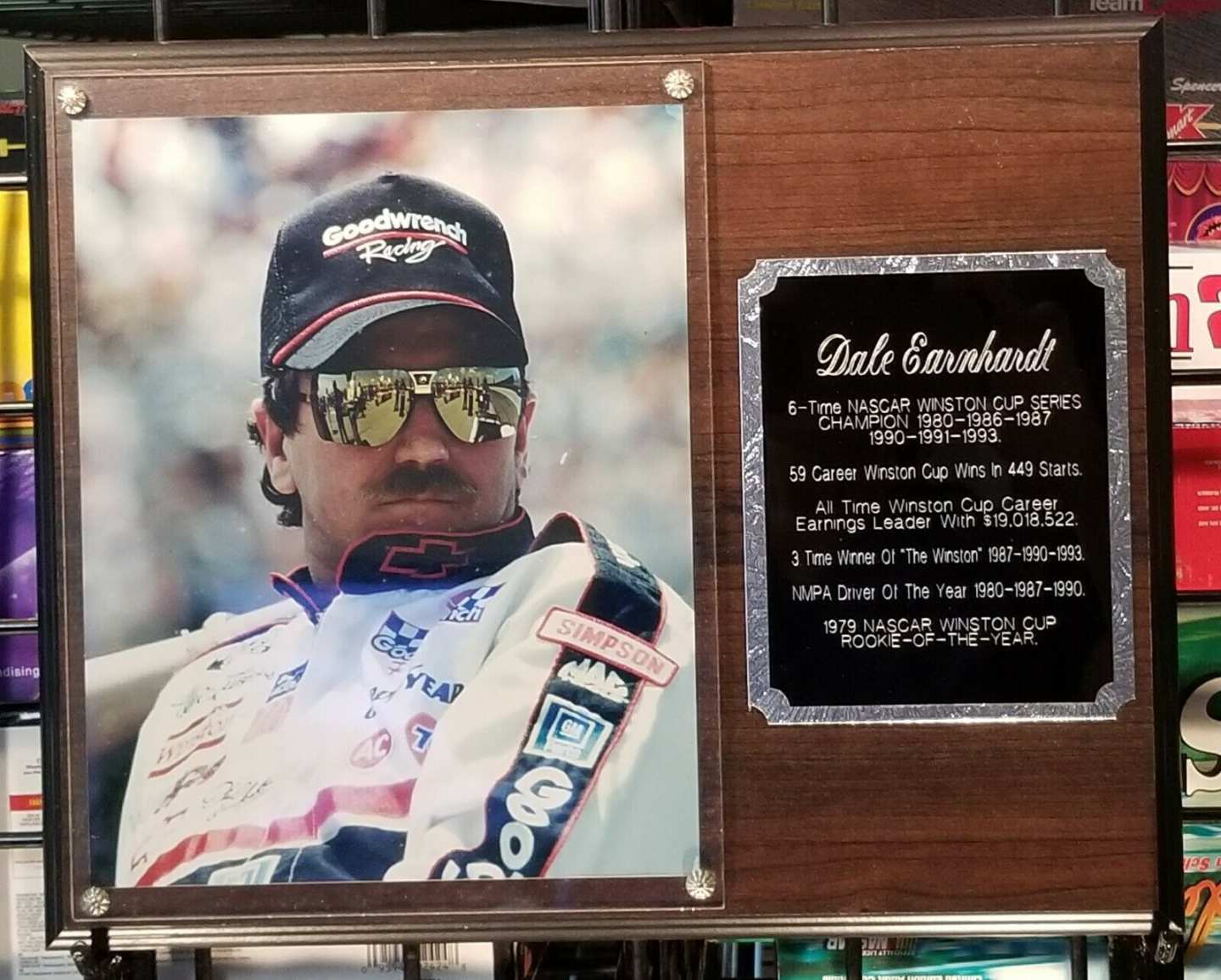 0th Image of a N/A DALE EARNHARDT, SR WINSTON PLAQUE