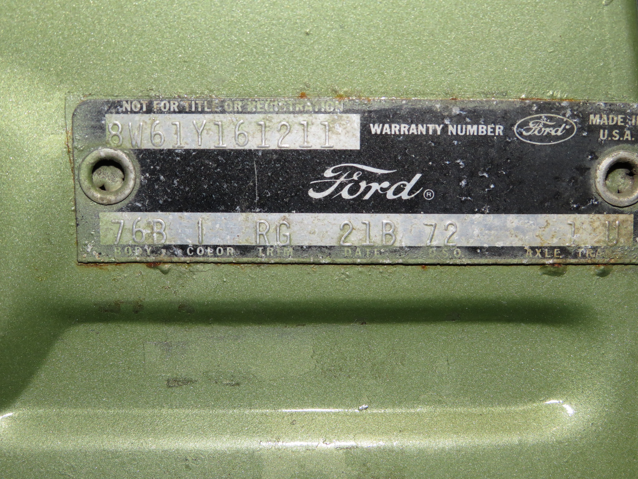 3rd Image of a 1968 FORD XL