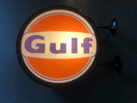 Image 1 of 1 of a N/A GULF OIL LIGHTED SIGN