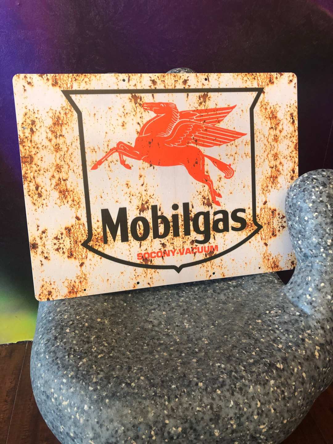 0th Image of a N/A MOBIL GAS VINTAGE STEEL SIGN