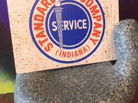 Image 1 of 1 of a N/A STANDARD OIL COMPANY VINTAGE STEEL SIGN
