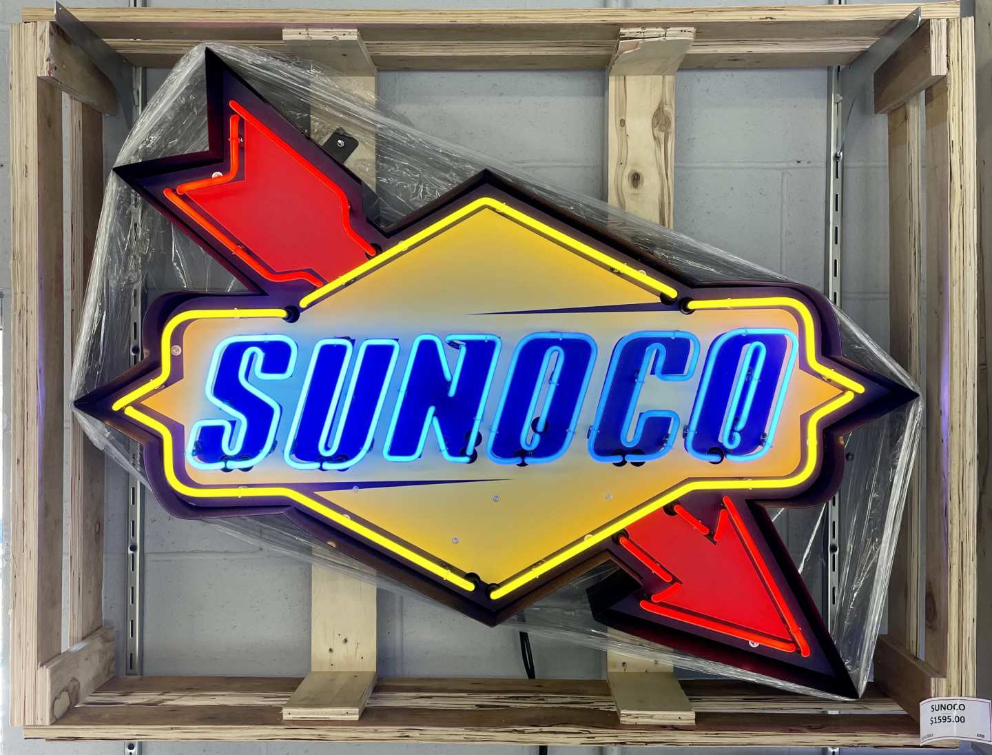 0th Image of a N/A SUNOCO GAS NEON SIGN