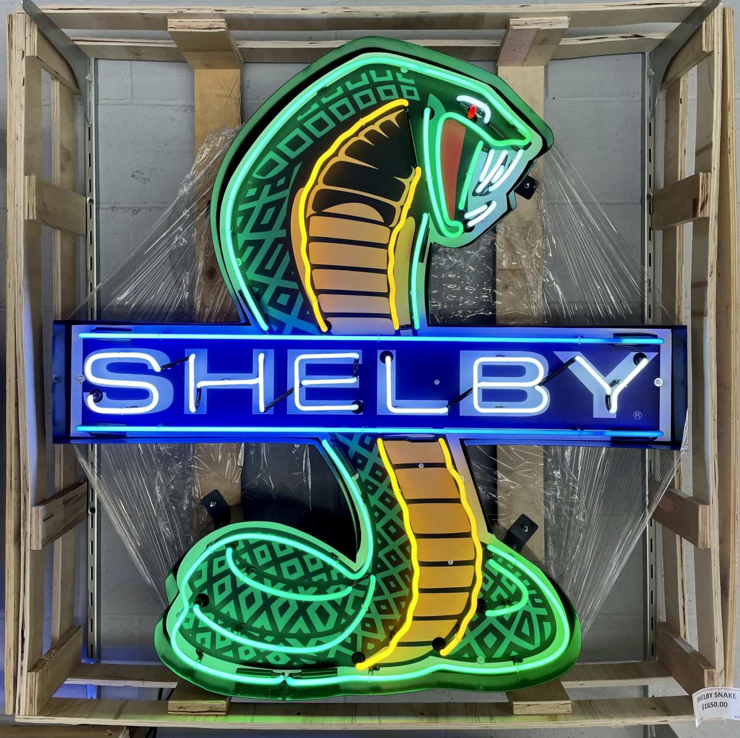 0th Image of a N/A SHELBY SNAKE NEON SIGN