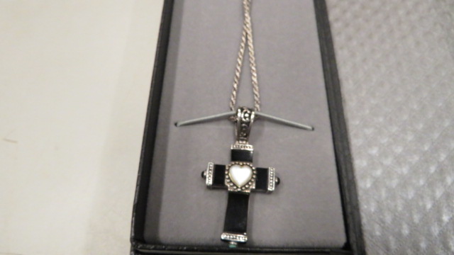 1st Image of a N/A STERLING CROSS REVERSIBLE WITH CHAIN