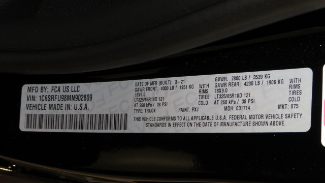 5th Image of a 2021 RAM 1500 TRX