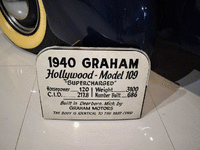 Image 19 of 20 of a 1940 GRAHAM HOLLYWOOD MODEL 109