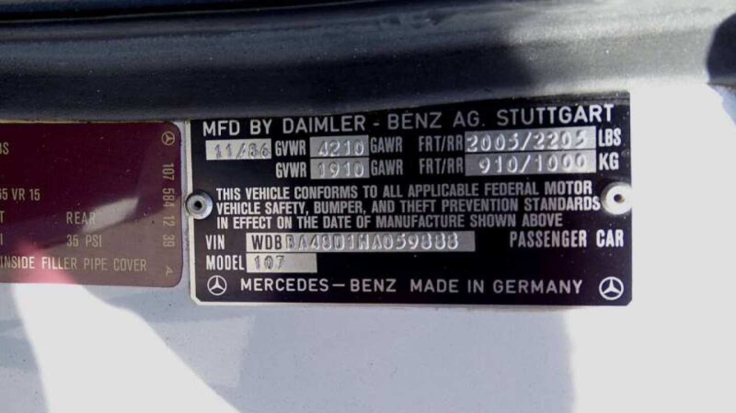 44th Image of a 1987 MERCEDES-BENZ 560 560SL