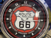 Image 1 of 1 of a N/A ROUTE 66 NEON CLOCK
