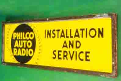 0th Image of a N/A PHILCO AUTO RADIO MEETAL SIGN