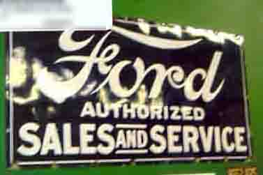 0th Image of a N/A FORD DEALERSHIP METAL SIGN