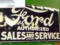 Image 1 of 1 of a N/A FORD DEALERSHIP METAL SIGN