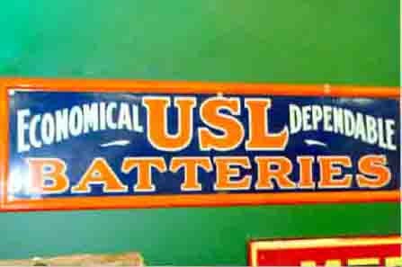 0th Image of a N/A USL BATTERIES METAL SIGN