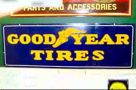0th Image of a N/A GOODYEAR TIRES METAL SIGN