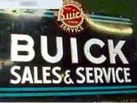 Image 1 of 1 of a N/A BUICK DEALERSHIP METAL SIGN