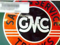 Image 1 of 1 of a N/A GMC TRUCKS METAL SIGN
