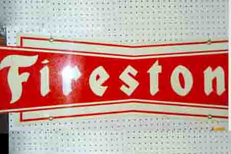 0th Image of a N/A FIRESTONE LOGO METAL SIGN
