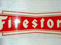 Image 1 of 1 of a N/A FIRESTONE LOGO METAL SIGN