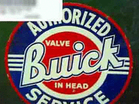 Image 1 of 1 of a N/A BUICK SERVICE METAL SIGN