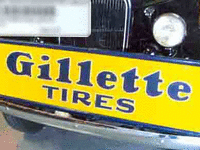 Image 1 of 1 of a N/A GILLETTE TIRES METAL SIGN