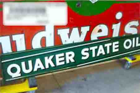 0th Image of a N/A QUAKER STATE OIL METAL SIGN
