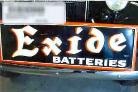 0th Image of a N/A EXIDE BATTERIES METAL SIGN