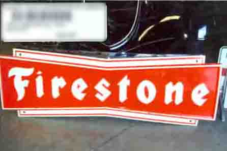 0th Image of a N/A FIRESTONE METAL SIGN