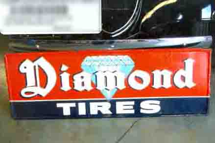0th Image of a N/A DIAMOND TIRES METAL SIGN