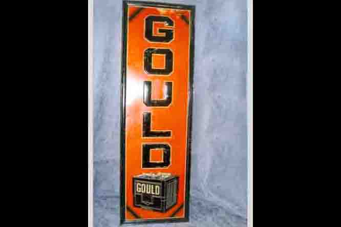 0th Image of a N/A GOULD BATTERY METAL SIGN