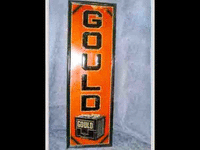 Image 1 of 1 of a N/A GOULD BATTERY METAL SIGN
