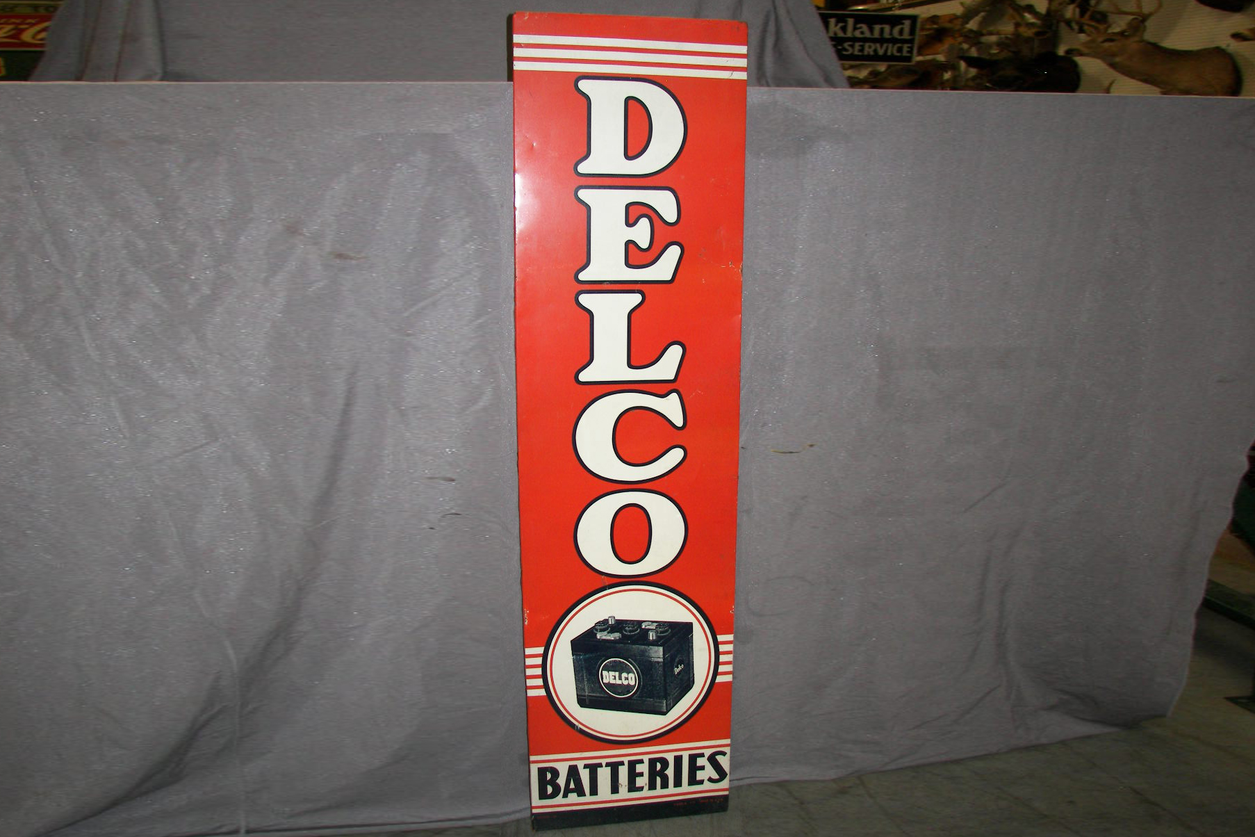 0th Image of a N/A DELCO BATTERIES METAL SIGN