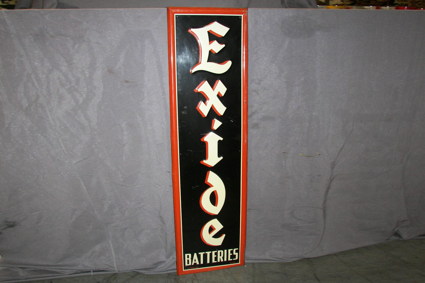 0th Image of a N/A EXIDE BATTERIES METAL SIGN