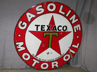 Image 1 of 1 of a N/A TEXACO GASOLINE METAL SIGN