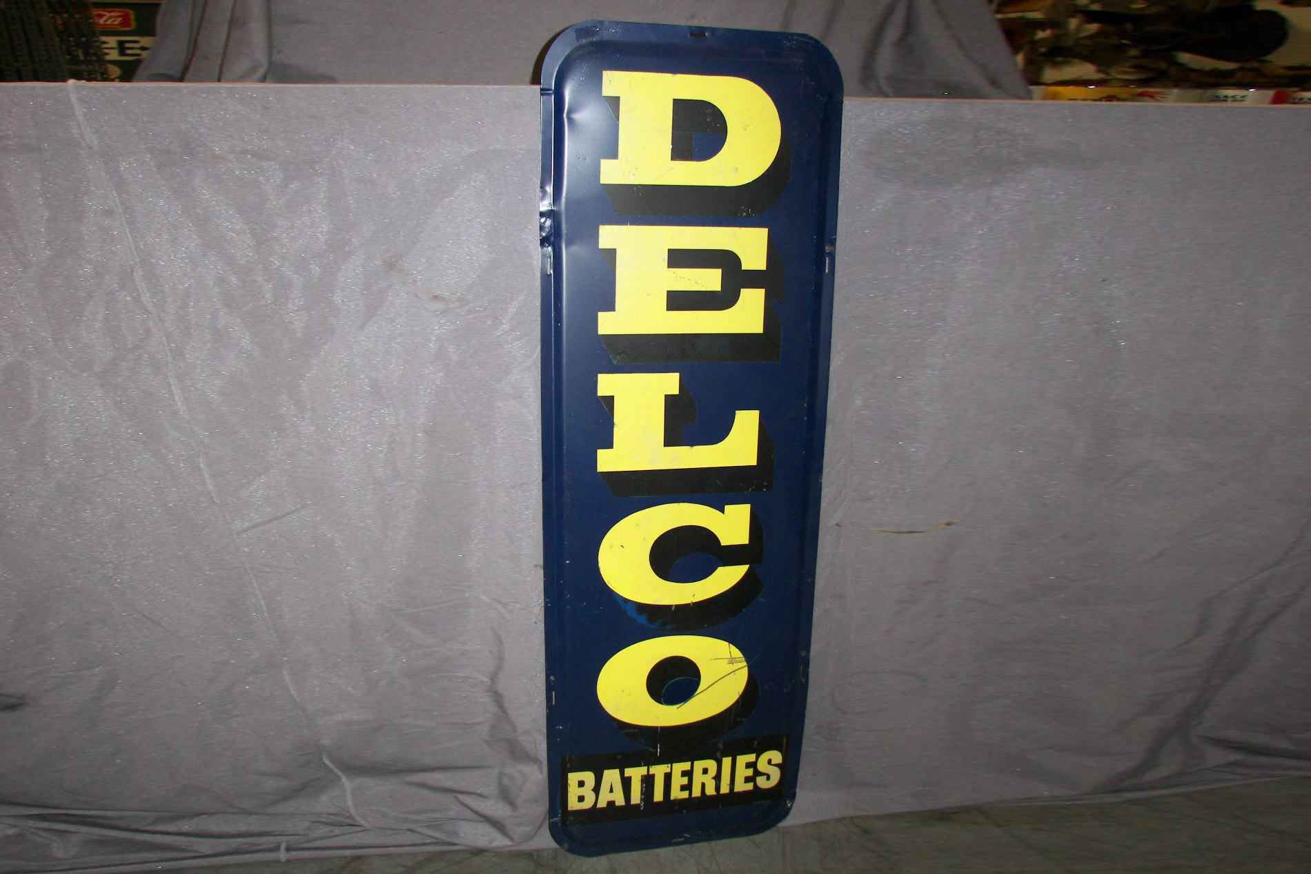 0th Image of a N/A DELCO BATTERIES METAL SIGN