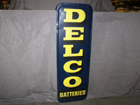 Image 1 of 1 of a N/A DELCO BATTERIES METAL SIGN