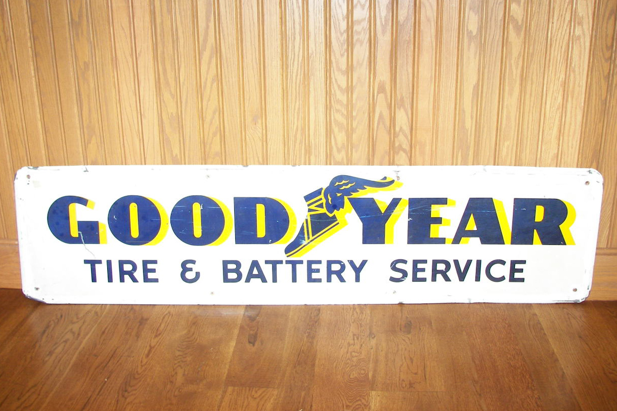 0th Image of a N/A GOODYEAR TIRE METAL SIGN