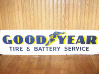 Image 1 of 1 of a N/A GOODYEAR TIRE METAL SIGN