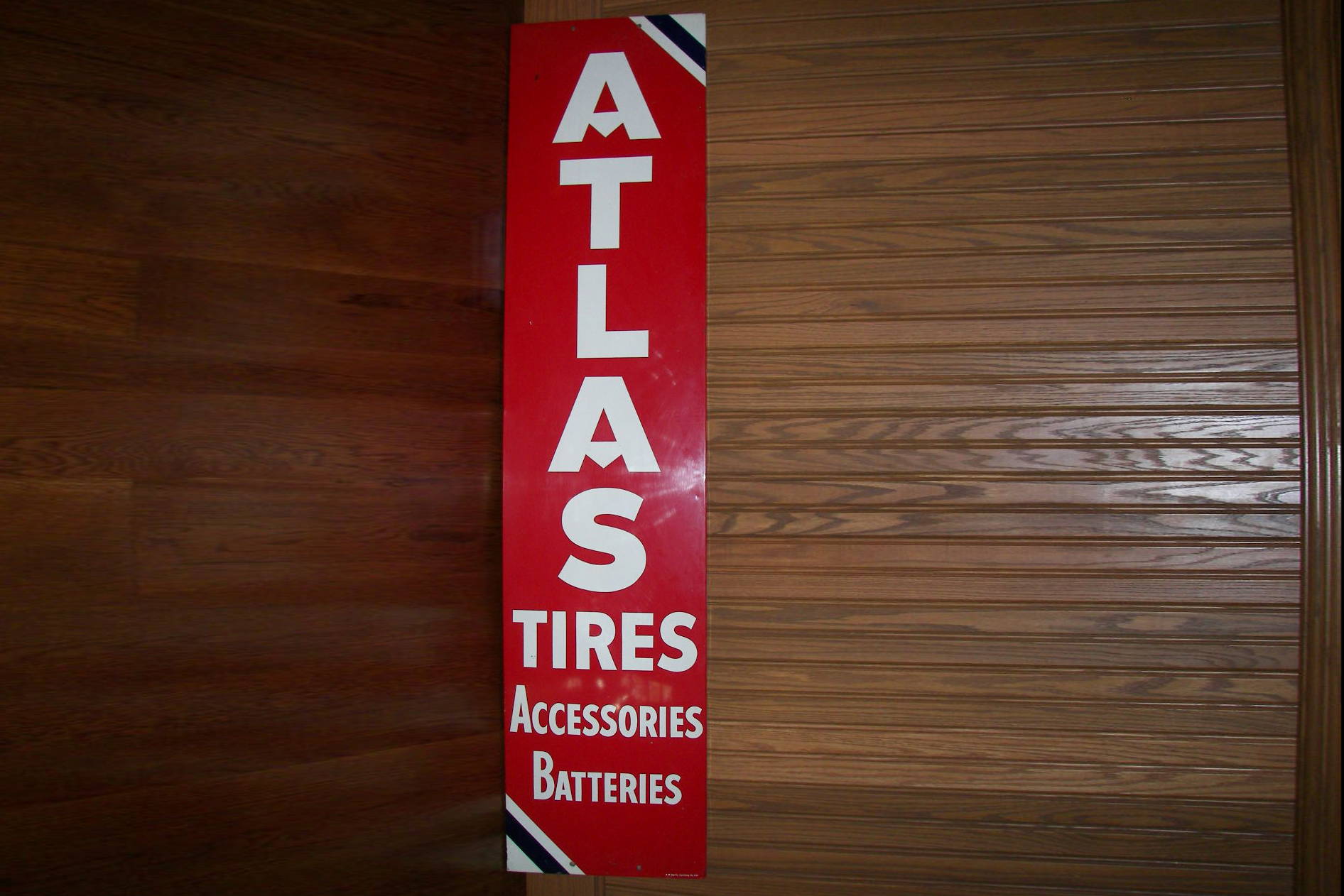 0th Image of a N/A ATLAS TIRES METAL SIGN