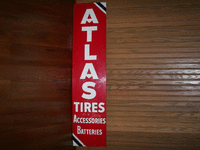 Image 1 of 1 of a N/A ATLAS TIRES METAL SIGN