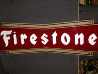 Image 1 of 1 of a N/A FIRESTONE METAL SIGN