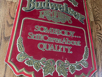 Image 1 of 2 of a N/A KING OF BEERS EMBOSSED METAL SIGN