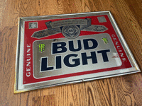 Image 1 of 3 of a N/A BUD LIGHT ANTIQUE MIRROR