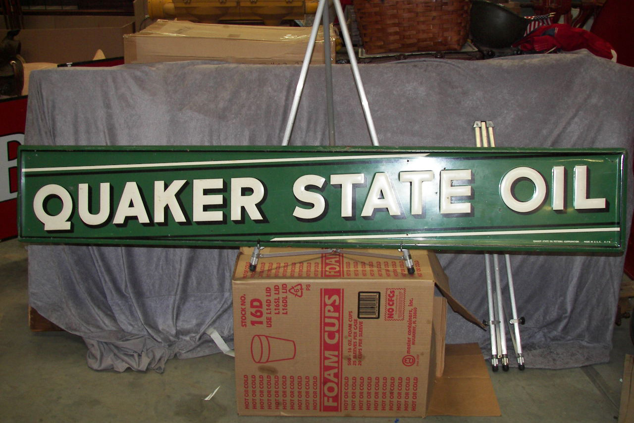 0th Image of a N/A QUAKER STATE OIL SIGN