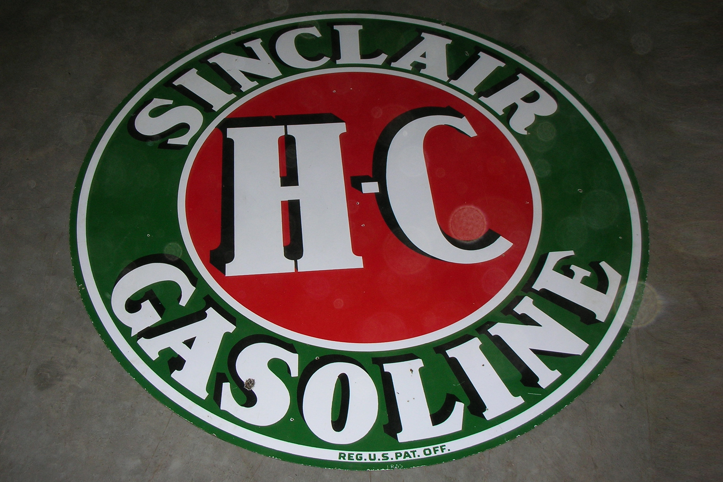 0th Image of a N/A SINCLAIR GASOLINE ROUND SIGN