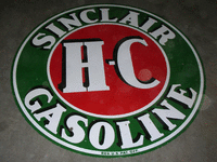 Image 1 of 1 of a N/A SINCLAIR GASOLINE ROUND SIGN