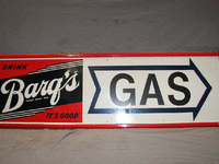 Image 1 of 1 of a N/A DRINK BARQS GAS SIGN