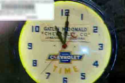0th Image of a 1940 CHEVROLET NEON CLOCK